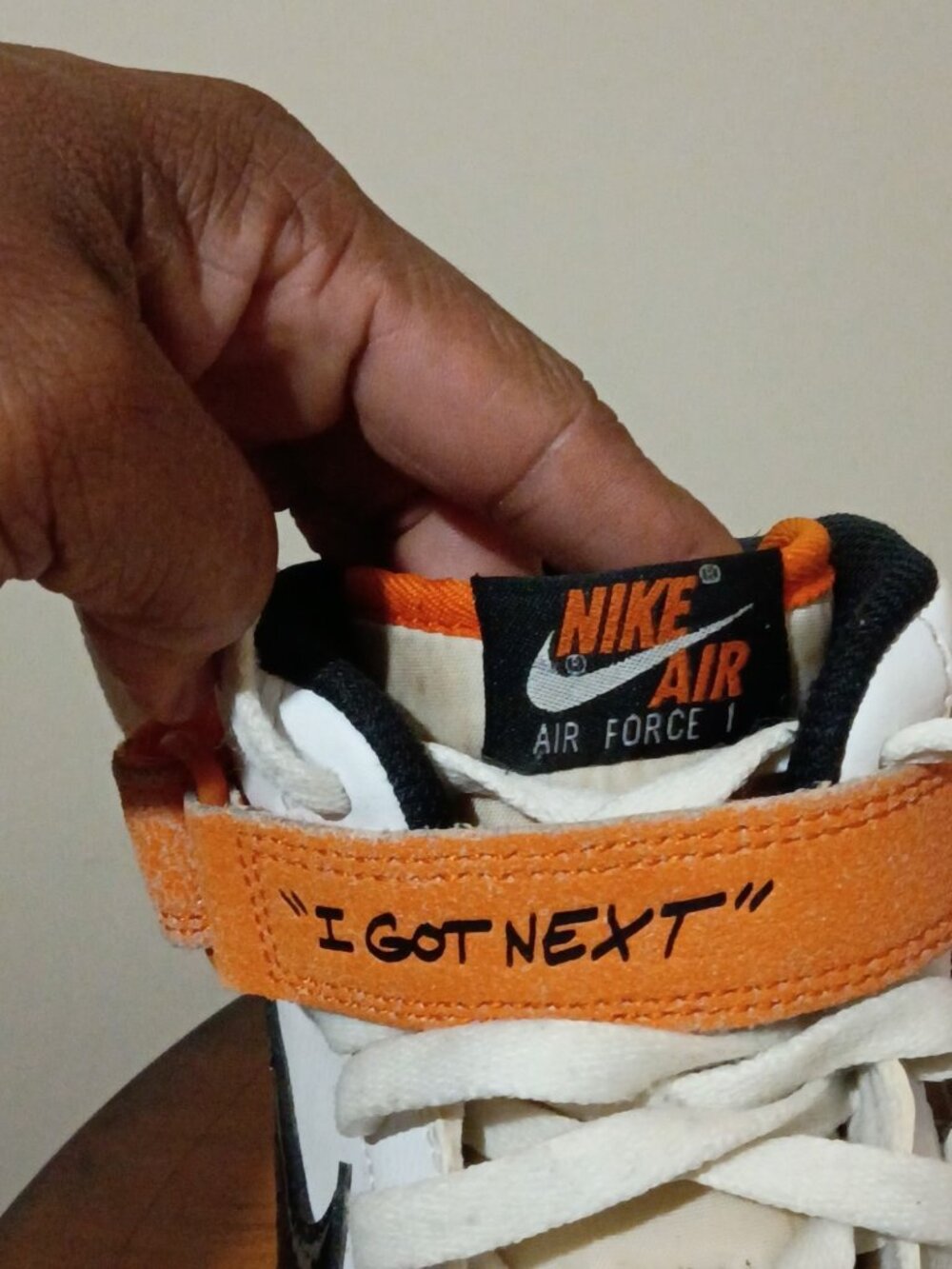 Nike Air Force 1 Mid '07 I Got Next Mens Custom Shoes Sneakers DV2134-100 Sz 13 - Picture 6 of 16